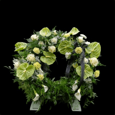 Composition florale de deuil 2